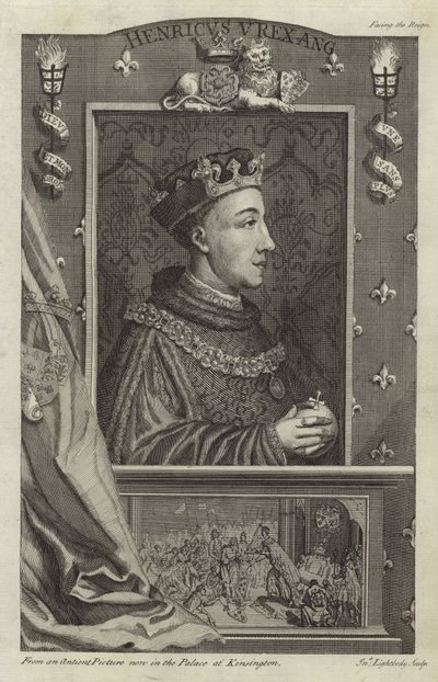 Porträt von Heinrich V. von England von English School