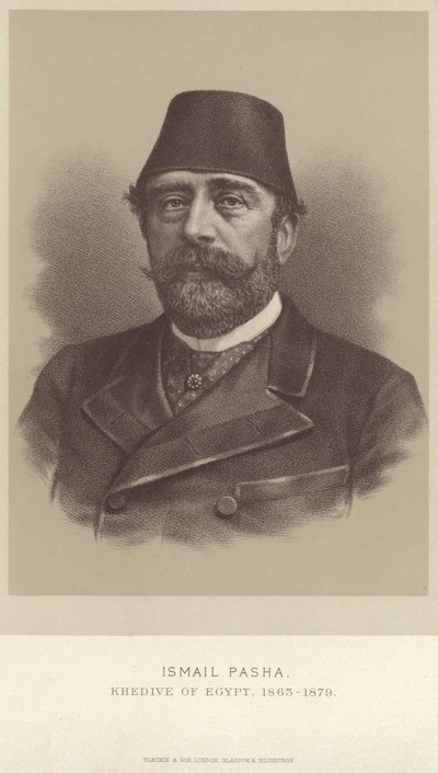 Porträt von Ismail Pascha von English School