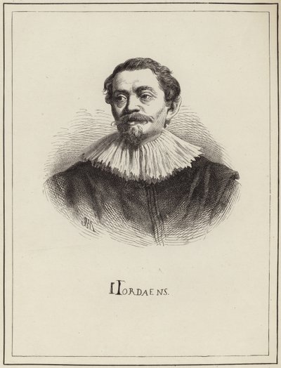 Porträt von Jacob Jordaens von English School