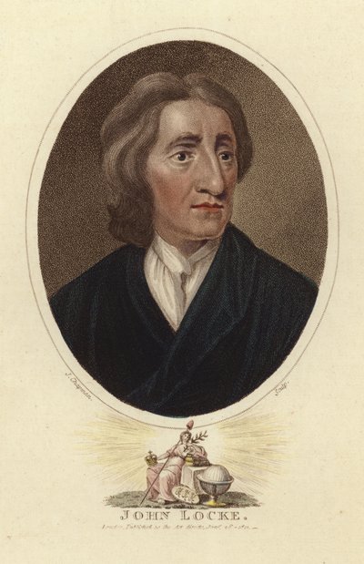 Porträt von John Locke von English School