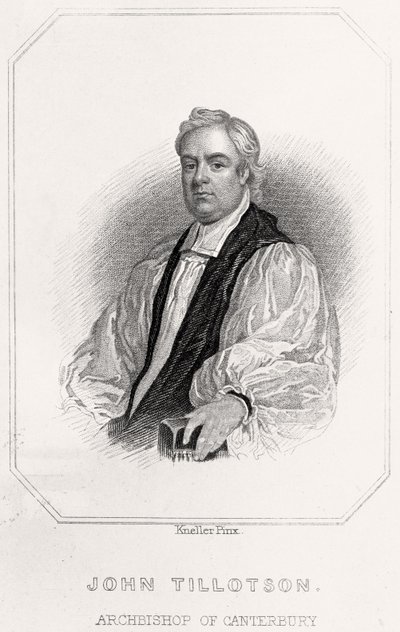 Porträt von John Tillotson, Erzbischof von Canterbury von English School