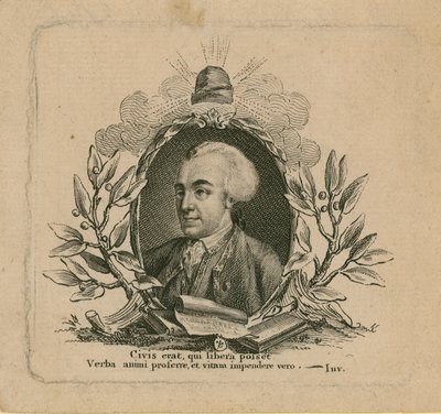 Porträt von John Wilkes von English School