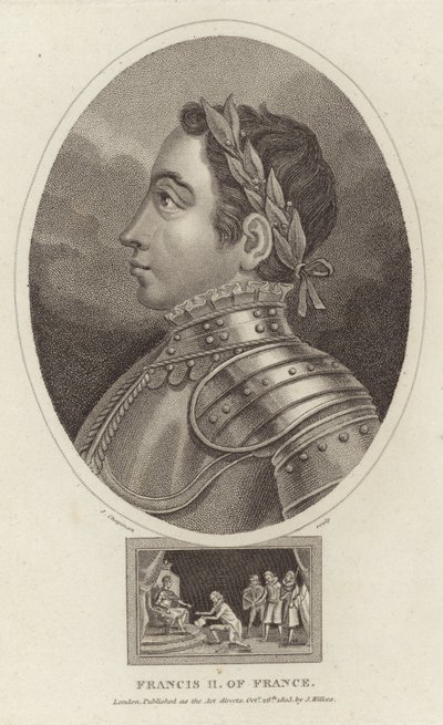 Porträt von König Franz II. von Frankreich von English School