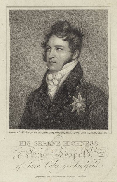 Porträt von König Leopold I. von Belgien von English School