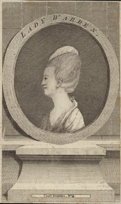 Porträt von Lady Warren von English School