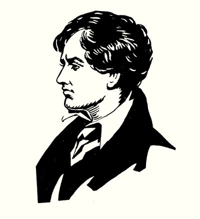 Porträt von Lord Byron von English School