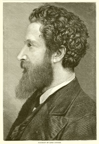 Porträt von Lord Lytton von English School