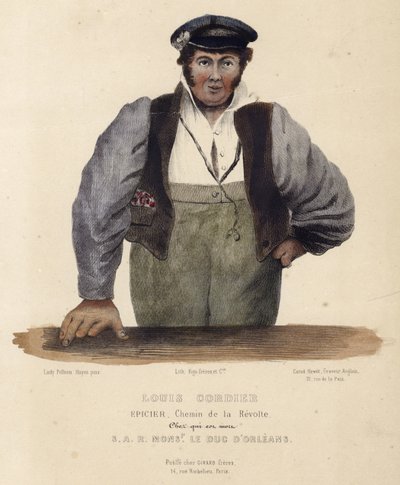 Porträt von Louis Cordier von English School