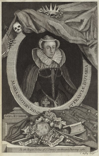 Porträt von Maria Stuart, Königin von Schottland von English School