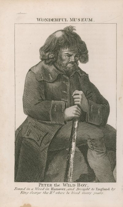 Porträt von Peter dem Wilden Jungen von English School