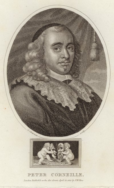 Porträt von Pierre Corneille von English School