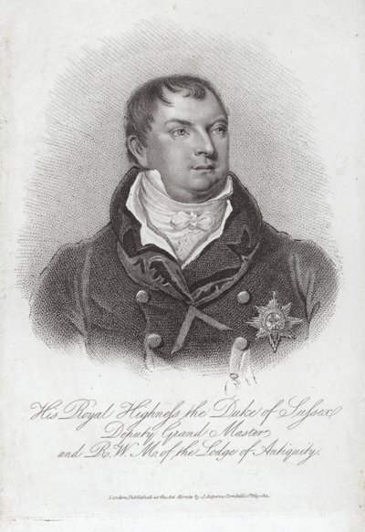 Porträt von Prinz Augustus Frederick, Herzog von Sussex von English School