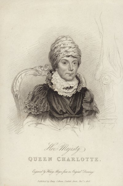 Porträt von Königin Charlotte von English School
