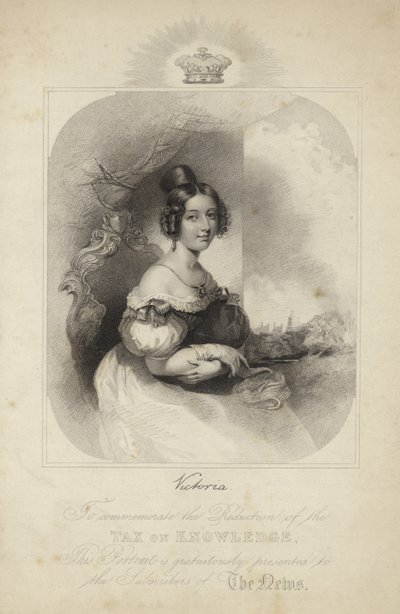 Porträt von Königin Victoria von English School