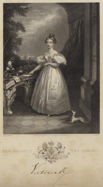 Porträt von Königin Victoria von English School