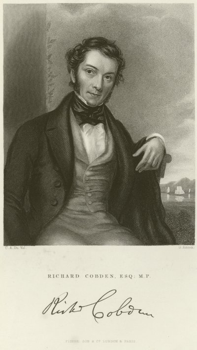 Porträt von Richard Cobden von English School