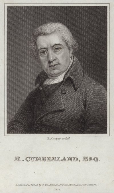 Porträt von Richard Cumberland von English School