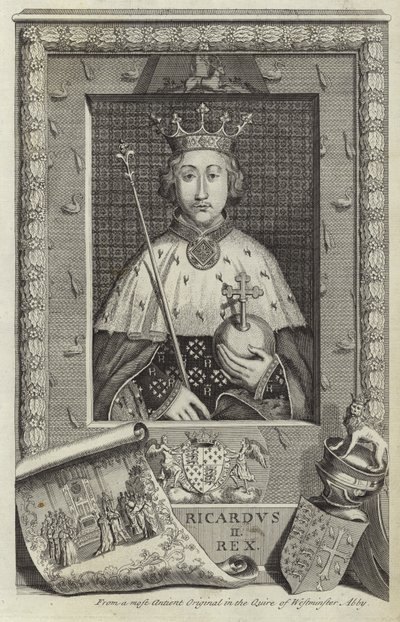 Porträt von Richard II. von England von English School