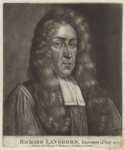 Porträt von Richard Langhorne von English School