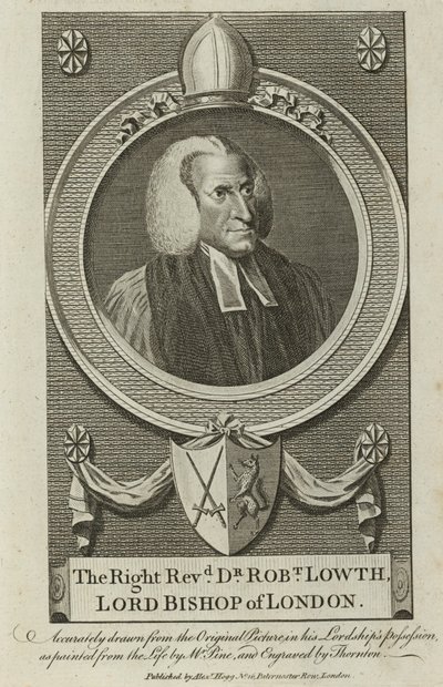 Porträt von Robert Lowth von English School