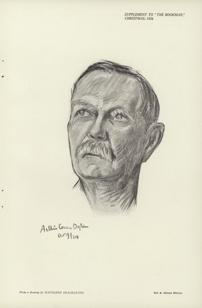 Porträt von Sir Arthur Conan Doyle von English School