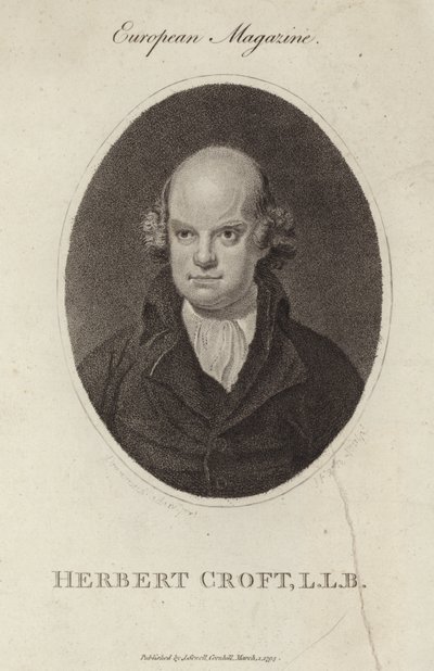 Porträt von Sir Herbert Croft von English School