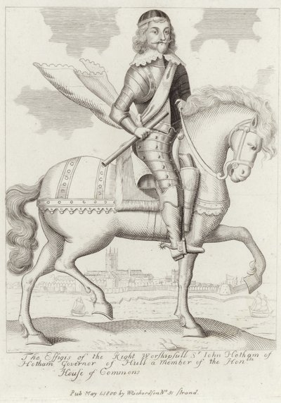 Porträt von Sir John Hotham der Jüngere von English School