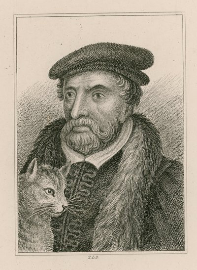 Porträt von Sir Richard Whittington und Katze, auch bekannt als Dick Whittington, Lord Mayor von London von English School