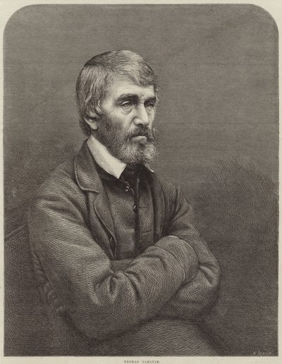Porträt von Thomas Carlyle von English School