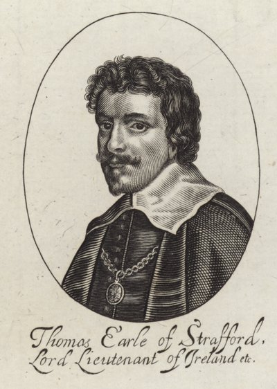 Porträt von Thomas Wentworth von English School
