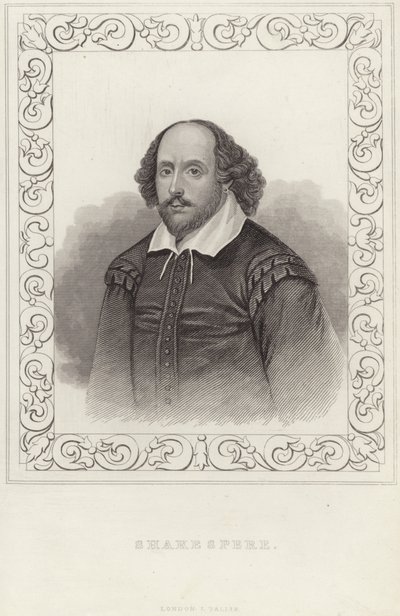 Porträt von William Shakespeare von English School