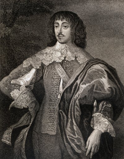 Porträt von William Villiers (1613-43) Viscount Grandison, aus Lodges British Portraits, 1823 von English School