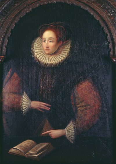 Porträt einer Dame, von der angenommen wird, dass sie Elisabeth I. (1533-1603) ist, ca. 1580 von English School
