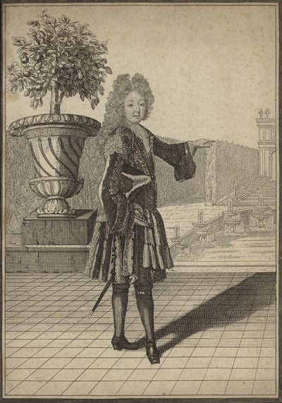 Porträt eines Mannes in Kleidung des 17. Jahrhunderts von English School