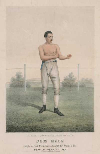 Porträt des Boxers Jem Mace von English School