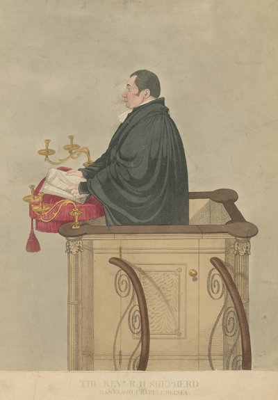 Porträt des Reverend Richard Herne Shepherd von English School