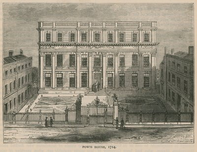 Powis House, London, im Jahr 1714 von English School