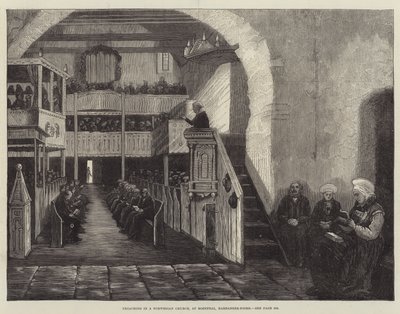 Predigt in einer norwegischen Kirche in Rosendal, Hardanger-Fjord von English School