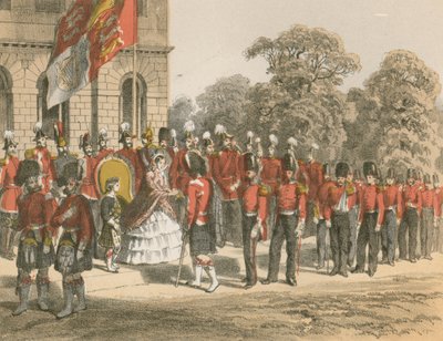 Verleihung der Krim-Medaillen durch Ihre Majestät, Horse Guards, London von English School