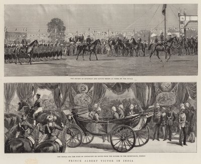 Prinz Albert Victor in Indien von English School