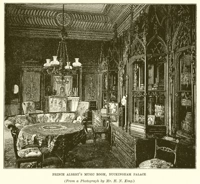 Musikzimmer von Prinz Albert, Buckingham Palace von English School