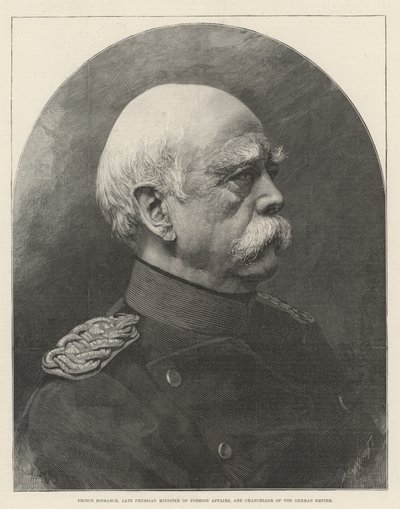Fürst Bismarck, ehemaliger preußischer Außenminister und Kanzler des Deutschen Reiches von English School