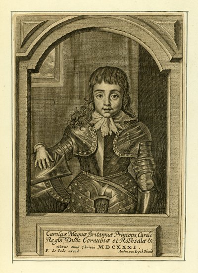 Prinz Charles, zukünftiger König Charles II von English School