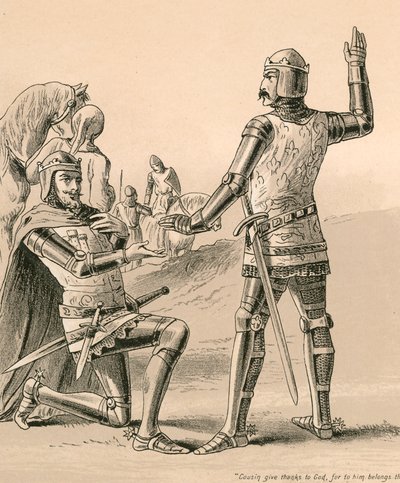 Prinz Edward, der Schwarze Prinz, und Don Pedro von English School