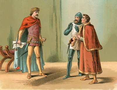 Prinz Edward, der Schwarze Prinz, und die Boten von König Karl von English School
