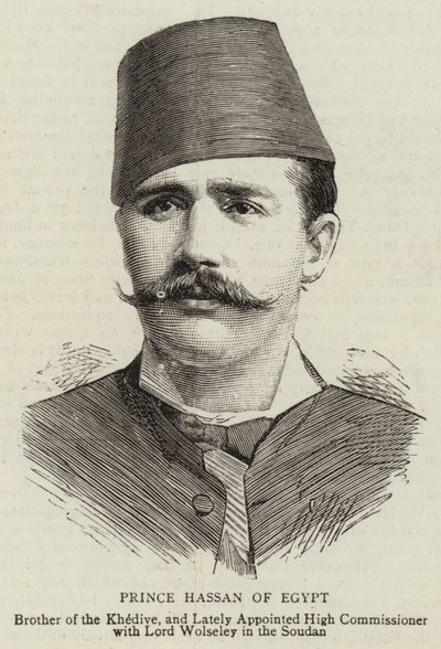 Prinz Hassan von Ägypten (Stich) von English School