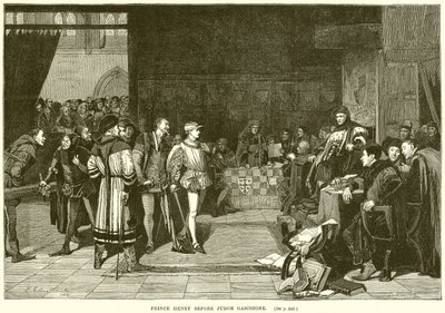 Prinz Heinrich vor Richter Gascoigne von English School