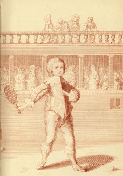 Prinz James, Herzog von York, spielt Tennis von English School