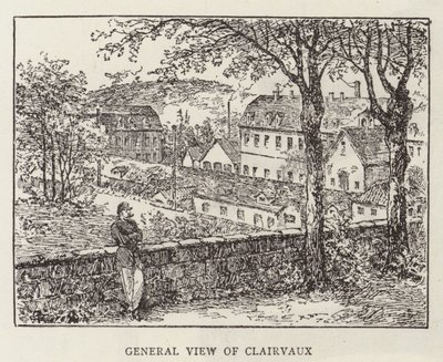 Prinz Krapotkine in Clairvaux (Gravur) von English School