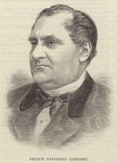 Prinz Napoleon (Jerome) (Gravur) von English School